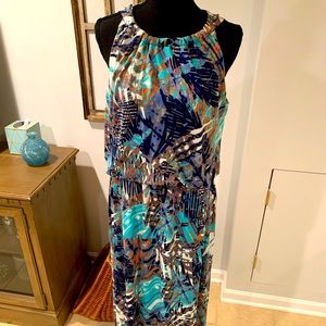 Multi blue colored - Maxi Dress